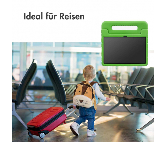 KidsCase tablethoes met handvat voor Samsung Galaxy Tab A9 Plus - Groen