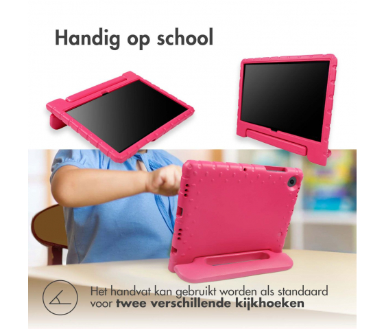 KidsCase tablethoes met handvat voor Samsung Galaxy Tab A9 8.7 inch - Roze