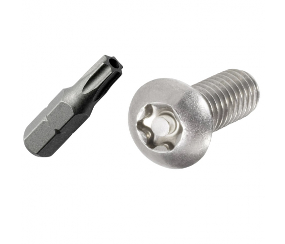 Safety bolt with bit
