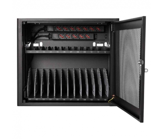 BRV12v2 charging cabinet for 12 tablets or laptops up to 16 inch
