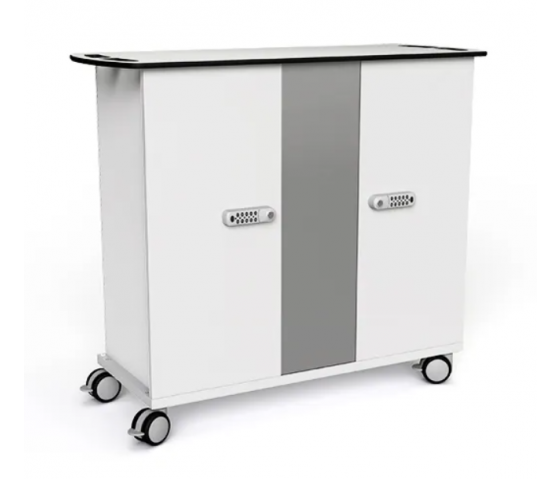VR headset charging cart for 40 VR headsets & controllers - digital code lock