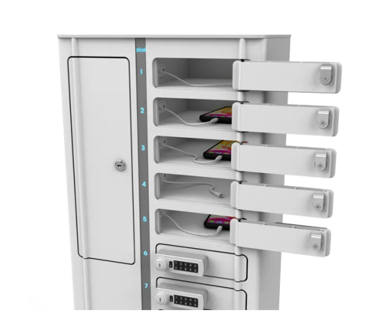 Zioxi Volt charging locker VSP1-24S-M-C-G for 24 smartphones - power plugs - digital combination lock