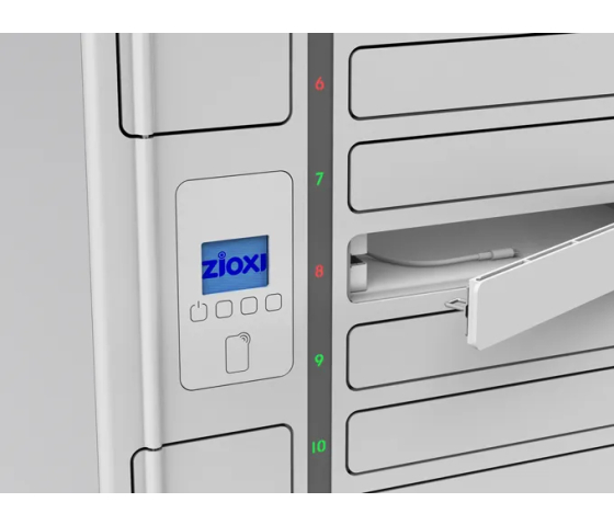Zioxi Volt oplaadlocker voor 10 tablets tot 14 inch – USB-C 20W
