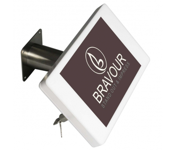 Soporte de pared Fino Lenovo Tab M10 FHD Plus 10,3 pulgadas - acero inoxidable/blanco