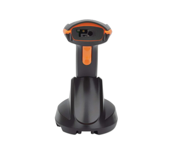 Lector inalámbrico de códigos de barras 2D CCD con base de carga - 80 m de alcance - 250 mm de profundidad de escaneado