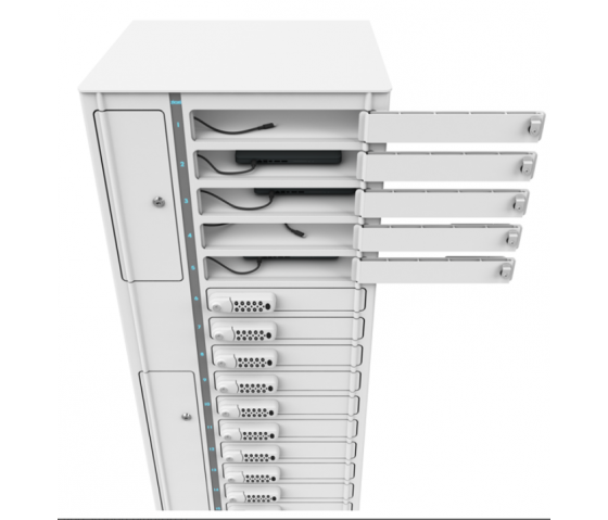 Zioxi Volt bay Tablet charging locker VTB1-24S-UA-CP for 24 Tablets up to 14 inches - combination lock - USB-A