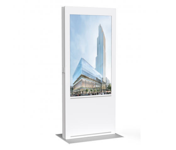 Xylo AXEOS Carcasa de pedestal de información para exteriores para una pantalla de 46 pulgadas
