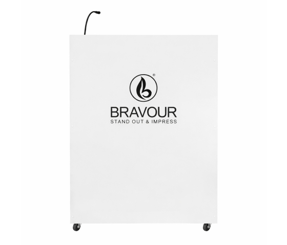 Plastic/wood lectern Zeus - white