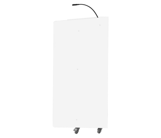 Plastic/wood lectern Zeus - white