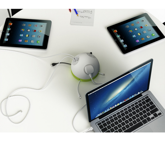 Tavolino da letto pieghevole portatile 4x porta di ricarica USB laptop a  scelta