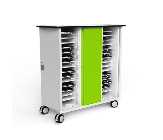 Zioxi tablet cart CHRGTUC-TB-16-R# for 16 tablets to 10.5 inch - includes USB-C cables - RFID lock
