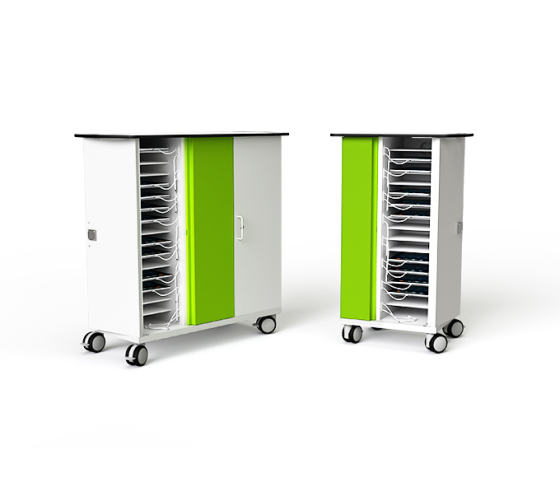Tablet USB-C oplaad trolley Zioxi CHRGTUC-TB-32-C voor 32 tablets tot 10.5 inch - Digitaal codeslot