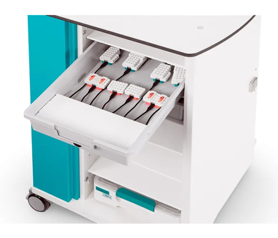 LEGO Education Science USB-C charging cart - 8 sets / 16 rechargeable pieces – digital code lock