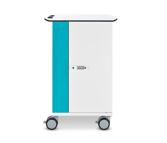 Zioxi onView Network charging cart for 16 laptops - includes USB-C cables - key lock