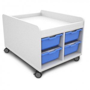 Armario/carro de actividades LEGO con espacio para 8 cajas grandes de almacenamiento LEGO Education