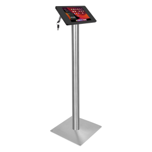 Tablet floor stand Fino for Asus Vivo Tab Smart - black/stainless steel 