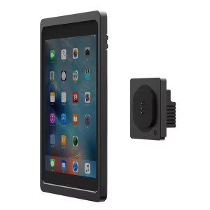 Soporte magnético de pared para iPad de 10,2 pulgadas (7, 8 y 9ª generación) - función de carga inalámbrica - negro