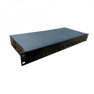 10 porte USB-C 45W 1U Rackmount opladningshub