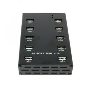 10 portar USB-A 12V 5A laddningshubb