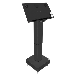 Height adjustable lectern Leggio - black