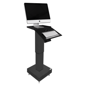 Height adjustable workstation Assistenza - black