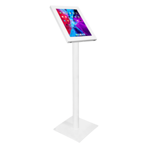 Tablet floor stand Securo XL for 13-16 inch tablets - white