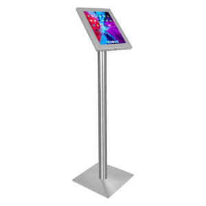 Tablet floor stand Securo L for 12-13 inch tablets - stainless steel