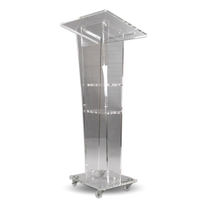 Acrylic lectern Garnet - clear