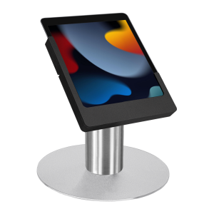 Soporte de mesa Domo Slide para iPad 10.2 y 10.5 - negro/acero inoxidable