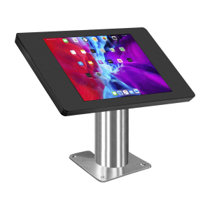 Tablet Tischhalterung Fino für Samsung Galaxy Tab A9 8.7 Zoll 2023 - Edelstahl/Schwarz