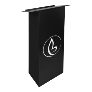 Plastic/wood lectern Athena - black