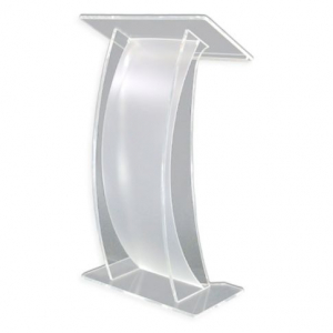 Acrylic lectern Arya - satinised