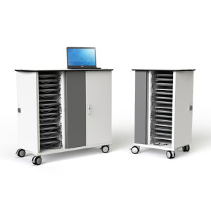 Chromebook charging cart with remote management for 16, 20 or 32 devices to 14 inches - Zioxi onView
