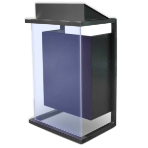 Acrylic/ stainless steel lectern LED box - colour of your choice