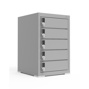 Tafelmodel laadlocker BR5DESK voor 5 apparaten - digitaal codeslot