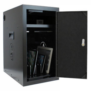 BRVD6 charging cabinet for 6 mobile devices up to 17 inch - black - power plugs