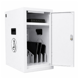 BRVDC6 USB-C charging cabinet for 6 mobile devices up to 17 inches - white