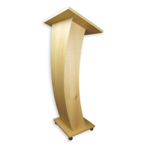 Wooden lectern Castor - oak colour