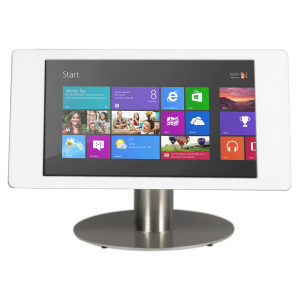 Tablet desk stand Fino for Microsoft Surface Pro 12.3 - white/ stainless steel