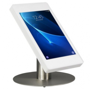 Tablet bordstativ Fino til Samsung Galaxy Tab A9 8,7 tommer 2023 - rustfrit stål/hvid