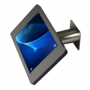 Soporte de pared Fino para Samsung Galaxy Tab A8 de 10,5 pulgadas 2022 - acero inoxidable/negro