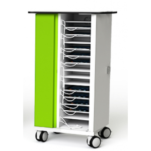 Carrello di ricarica per tablet USB-C Zioxi CHRGTUC-TB-16 per 16 tablet fino a 10,5 pollici - Chiusura a chiave