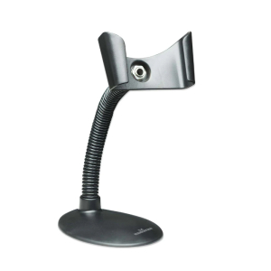 Gooseneck barcode scanner stand - black