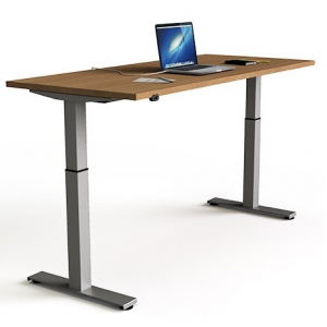 Elektriskt höj- och sätesjusterbart skrivbord 120 cm brett