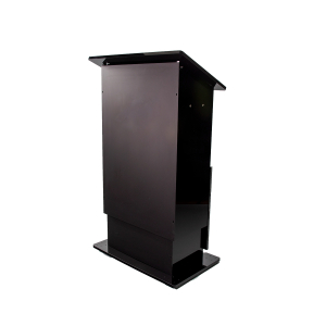 Height-adjustable plastic lectern HiLo - black