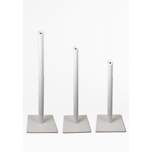 Height adjustable tube - white