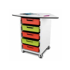 t41 60° storage cabinet including 5 storage boxes