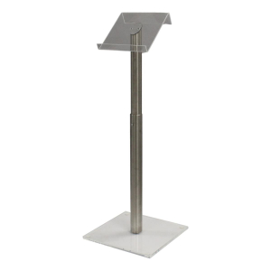 Height adjustable metal/Acrylic lectern Garrix - clear