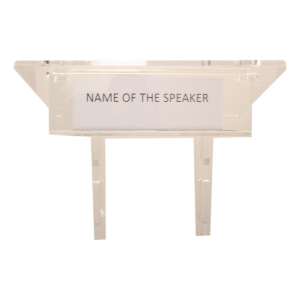 Card holder for lectern