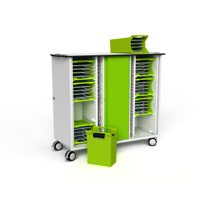 Zioxi OnView charging cart with carry baskets for 32 tablets to 10.5 inch - RFID lock